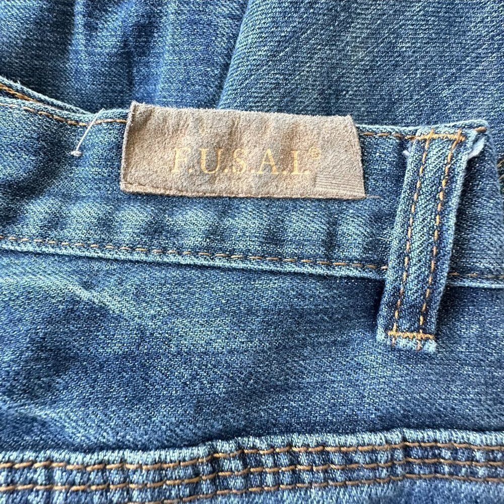 F.U.S.A.I 1997 Vintage Medium Wash Straight Leg Denim Jeans (32) - Picture 12 of 14